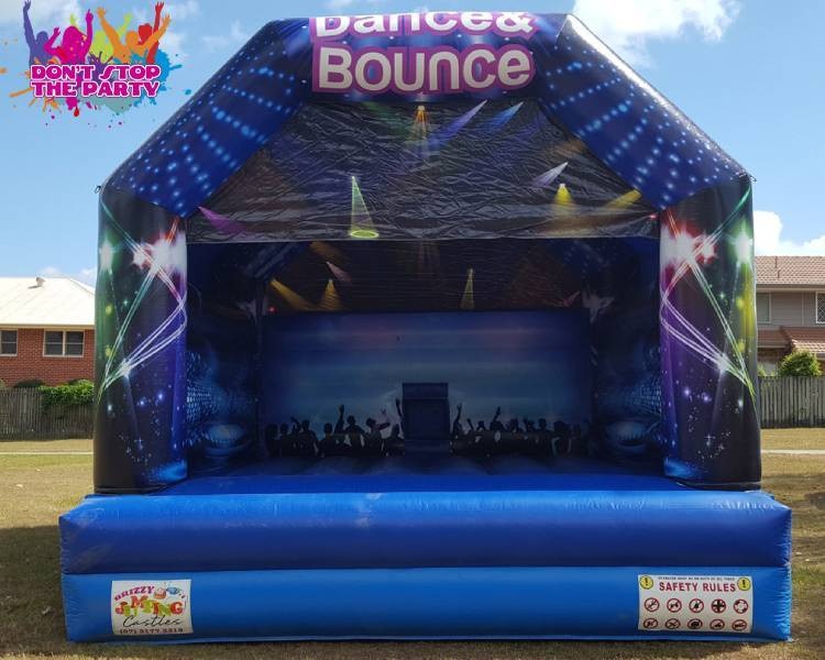 Adults Jumping Castle Disco Blue