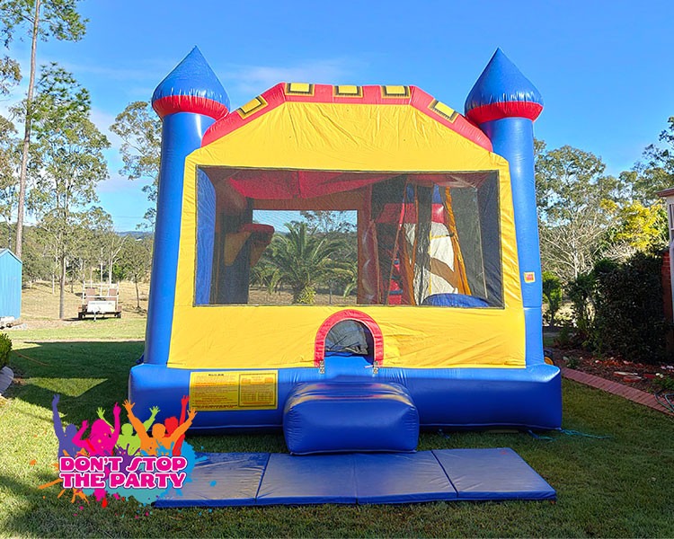 Colourful Combo Jumping Castle & Slide