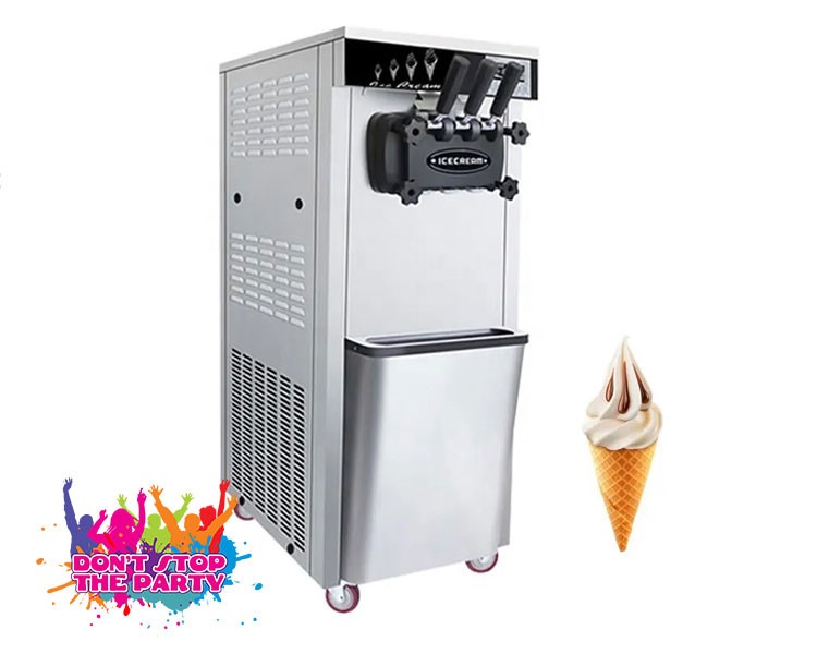 Ice Cream Soft Serve Machine Twin Bowl