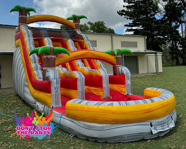Lava Dual Lane Water Slide