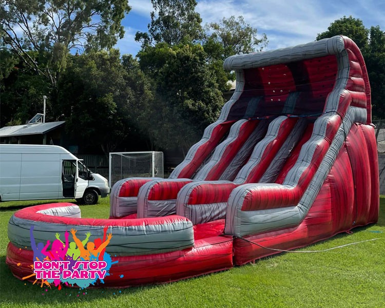 Red Marble Water Slide